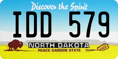ND license plate IDD579