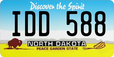 ND license plate IDD588
