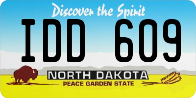 ND license plate IDD609