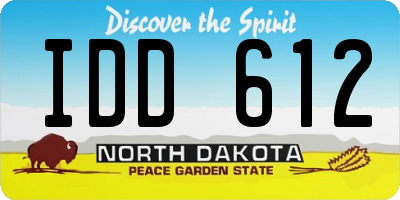 ND license plate IDD612
