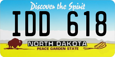 ND license plate IDD618