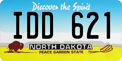 ND license plate IDD621