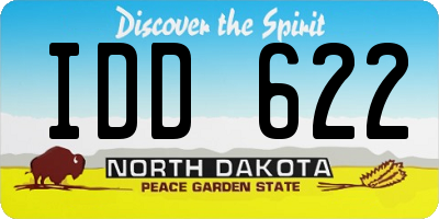 ND license plate IDD622