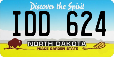ND license plate IDD624