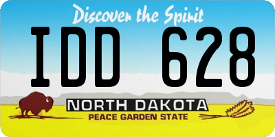 ND license plate IDD628