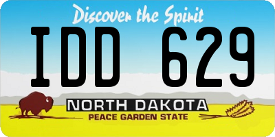 ND license plate IDD629