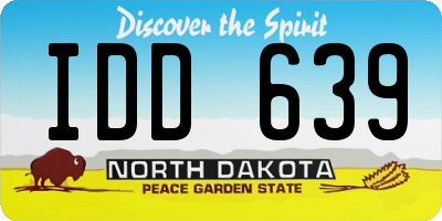 ND license plate IDD639
