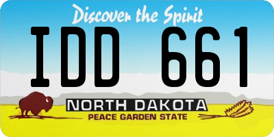 ND license plate IDD661