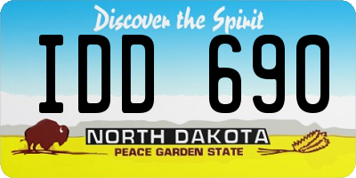 ND license plate IDD690