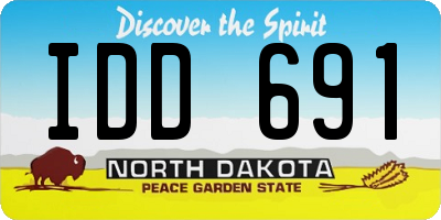 ND license plate IDD691