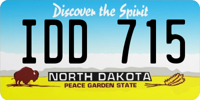 ND license plate IDD715