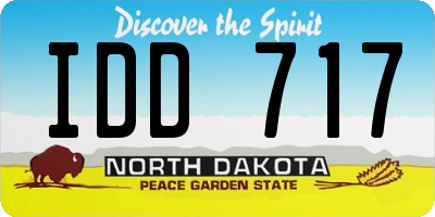 ND license plate IDD717
