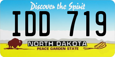 ND license plate IDD719