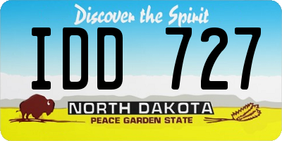 ND license plate IDD727