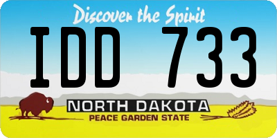 ND license plate IDD733