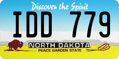 ND license plate IDD779