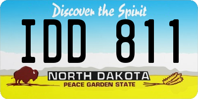ND license plate IDD811