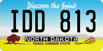 ND license plate IDD813