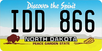 ND license plate IDD866