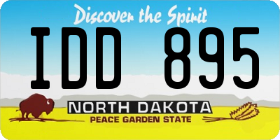 ND license plate IDD895