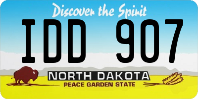 ND license plate IDD907