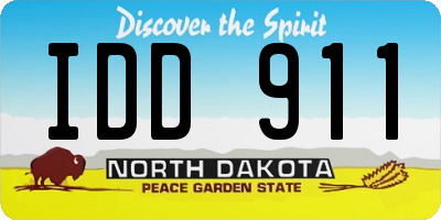 ND license plate IDD911