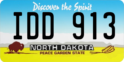 ND license plate IDD913