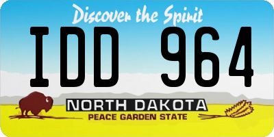 ND license plate IDD964