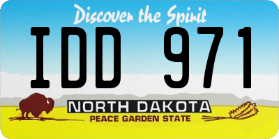 ND license plate IDD971
