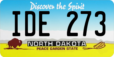 ND license plate IDE273