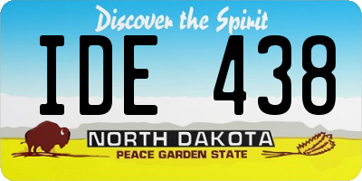 ND license plate IDE438