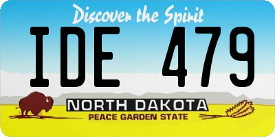 ND license plate IDE479