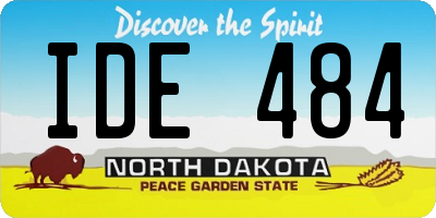 ND license plate IDE484
