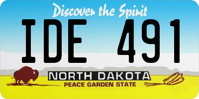 ND license plate IDE491