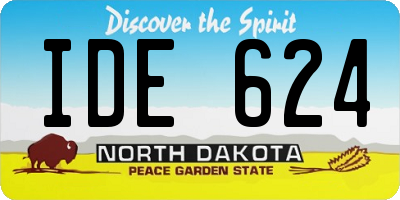 ND license plate IDE624