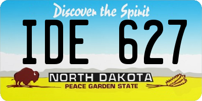 ND license plate IDE627