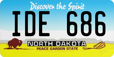 ND license plate IDE686