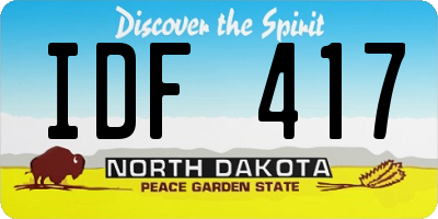 ND license plate IDF417