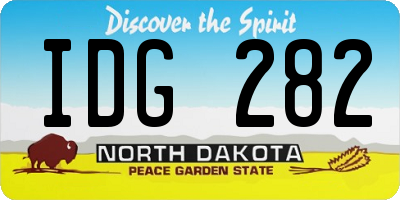 ND license plate IDG282