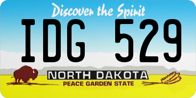 ND license plate IDG529