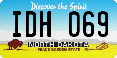 ND license plate IDH069