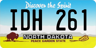 ND license plate IDH261