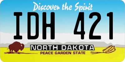 ND license plate IDH421