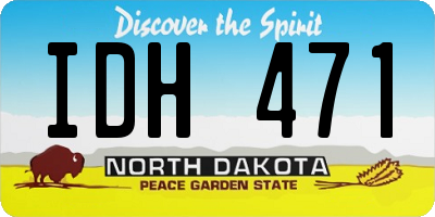 ND license plate IDH471