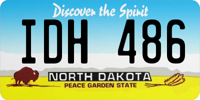 ND license plate IDH486