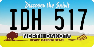 ND license plate IDH517