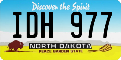 ND license plate IDH977