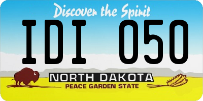 ND license plate IDI050