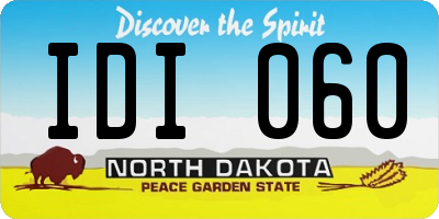 ND license plate IDI060