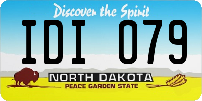 ND license plate IDI079